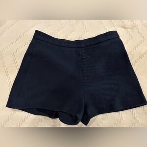 Zara Trafaluc Collection Women Dress Shorts Size M Blue Knit flat front